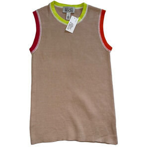 Nwt Autumn Cashmere Girls Colorblock Sweater Tank Size 12